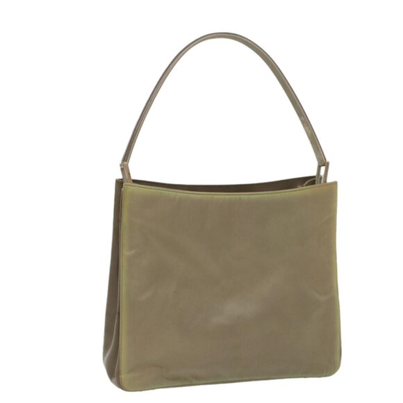 PRADA Shoulder Bag Nylon Khaki Auth cl771 - Picture 1 of 16
